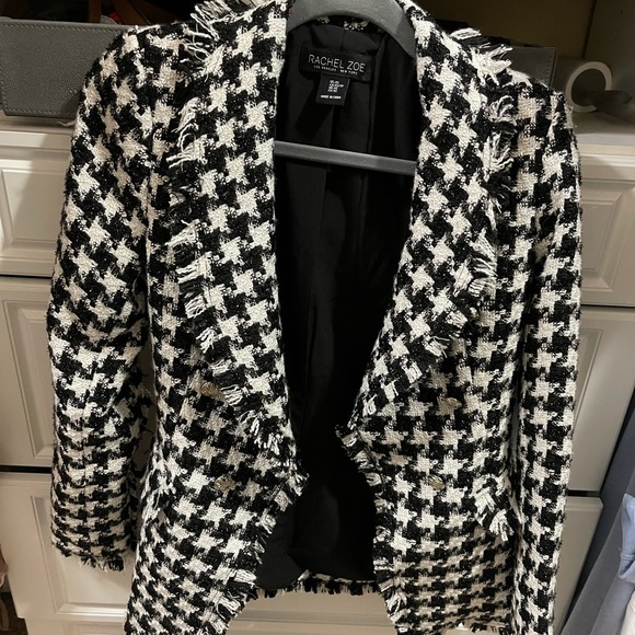 Rachel Zoe Houndstooth Blazer 